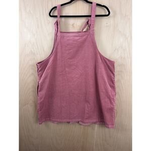 Lucy & Yak Pink Corduroy Dungaree Tank Top 1X Adjustable Straps
